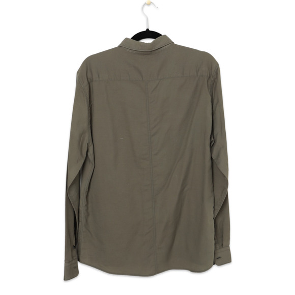 BLDWN Men's Olive Green Casual Cotton Button Down Shirt - New - Size Medium - Picture 2 of 2